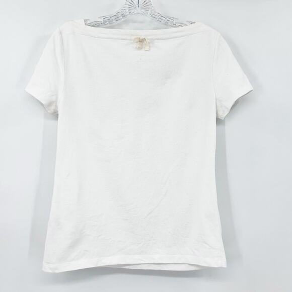 Kate Spade Broome Street White Shirt Bow Classic Basic Staple Womens Size Small - Picture 8 of 11
